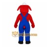Red Dog Mascot Costume with Custom Logo Red Dog Mascot Costume with Custom Logo