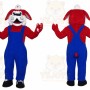 Red Dog Mascot Costume with Custom Logo