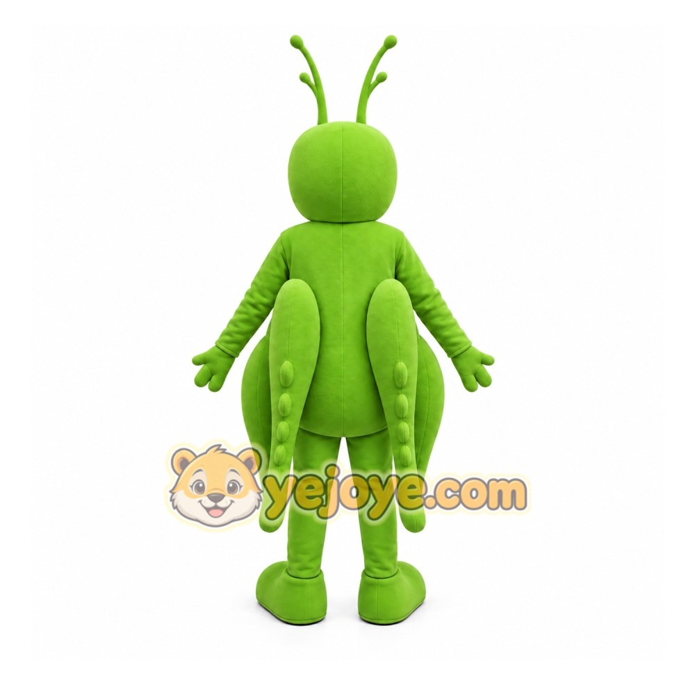 Green Insect Mascot Costume with Custom Logo Green Insect Mascot Costume with Custom Logo