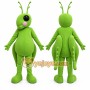Green Insect Mascot Costume with Custom Logo