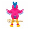 Pink Bird Mascot Costume with Custom Logo Pink Bird Mascot Costume with Custom Logo