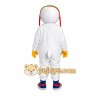 White Bird Mascot Costume with Custom Logo White Bird Mascot Costume with Custom Logo