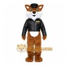 Brown Cat Mascot Costume with Custom Logo Brown Cat Mascot Costume with Custom Logo
