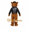 Brown Cat Mascot Costume with Custom Logo Brown Cat Mascot Costume with Custom Logo