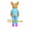 Tan Rabbit Mascot Costume with Custom Logo Tan Rabbit Mascot Costume with Custom Logo