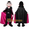 Black Vampire Mascot Costume with Custom Logo Black Vampire Mascot Costume with Custom Logo