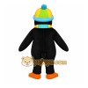 Black Penguin Mascot Costume with Custom Logo Black Penguin Mascot Costume with Custom Logo