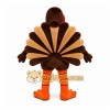 Brown Turkey Mascot Costume with Custom Logo