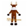 Brown Reindeer Mascot Costume with Custom Logo Brown Reindeer Mascot Costume with Custom Logo