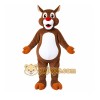 Brown Reindeer Mascot Costume with Custom Logo Brown Reindeer Mascot Costume with Custom Logo