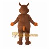 Brown Reindeer Mascot Costume with Custom Logo Brown Reindeer Mascot Costume with Custom Logo