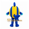 Yellow Fish Mascot Costume with Custom Logo Yellow Fish Mascot Costume with Custom Logo
