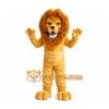 Yellow Lion Mascot Costume with Custom Logo