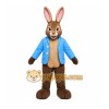 Brown Rabbit Mascot Costume with Custom Logo Brown Rabbit Mascot Costume with Custom Logo