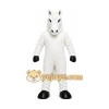 White Horse Mascot Costume with Custom Logo White Horse Mascot Costume with Custom Logo