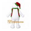 White Bear Mascot Costume with Custom Logo White Bear Mascot Costume with Custom Logo