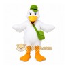 White Bird Mascot Costume with Custom Logo White Bird Mascot Costume with Custom Logo