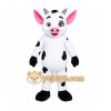 White Cow Mascot Costume with Custom Logo White Cow Mascot Costume with Custom Logo