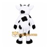 White Cow Mascot Costume with Custom Logo White Cow Mascot Costume with Custom Logo