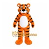 Orange Tiger Mascot Costume with Custom Logo Orange Tiger Mascot Costume with Custom Logo