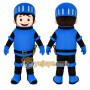 Armored Knight Mascot Costume with Custom Logo