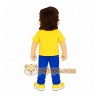 Yellow Man Mascot Costume with Custom Logo Yellow Man Mascot Costume with Custom Logo