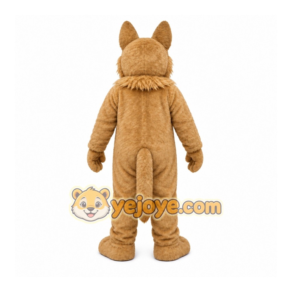 Brown Dog Mascot Costume with Custom Logo Brown Dog Mascot Costume with Custom Logo