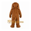 Brown Dog Mascot Costume with Custom Logo Brown Dog Mascot Costume with Custom Logo