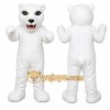 White Bear Mascot Costume with Custom Logo White Bear Mascot Costume with Custom Logo