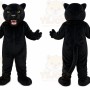 Black Panther Mascot Costume with Custom Logo