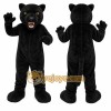 Black Panther Mascot Costume with Custom Logo