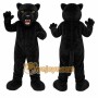 Black Panther Mascot Costume with Custom Logo