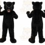 Black Panther Mascot Costume with Custom Logo