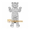 White Tiger Mascot Costume with Custom Logo White Tiger Mascot Costume with Custom Logo