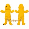 Yellow Octopus Mascot Costume with Custom Logo Yellow Octopus Mascot Costume with Custom Logo