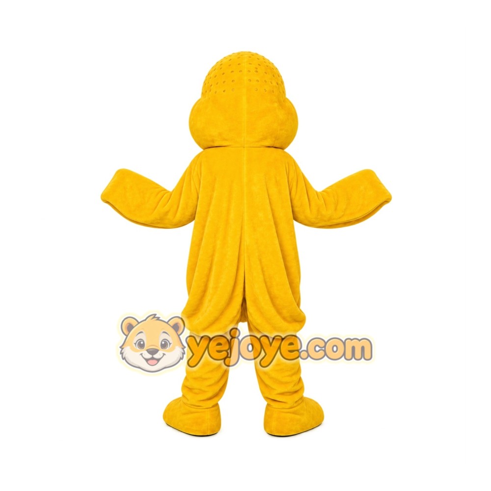 Yellow Octopus Mascot Costume with Custom Logo Yellow Octopus Mascot Costume with Custom Logo