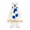 White Bear Mascot Costume with Custom Logo White Bear Mascot Costume with Custom Logo