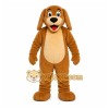 Brown Dog Mascot Costume with Custom Logo