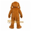 Brown Dog Mascot Costume with Custom Logo