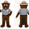 Brown Beaver Mascot Costume with Custom Logo