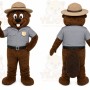 Brown Beaver Mascot Costume with Custom Logo