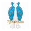 Blue Ladybug Mascot Costume with Custom Logo Blue Ladybug Mascot Costume with Custom Logo