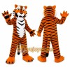 Orange Tiger Mascot Costume with Custom Logo Orange Tiger Mascot Costume with Custom Logo