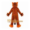 Orange Tiger Mascot Costume with Custom Logo Orange Tiger Mascot Costume with Custom Logo