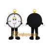 Black Compass Mascot Costume with Custom Logo Black Compass Mascot Costume with Custom Logo