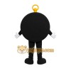 Black Compass Mascot Costume with Custom Logo Black Compass Mascot Costume with Custom Logo
