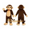 Brown Monkey Mascot Costume with Custom Logo Brown Monkey Mascot Costume with Custom Logo