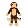 Brown Monkey Mascot Costume with Custom Logo Brown Monkey Mascot Costume with Custom Logo