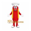 Red Hotdog Mascot Costume with Custom Logo Red Hotdog Mascot Costume with Custom Logo