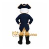 Colonial Man Mascot Costume with Custom Logo
